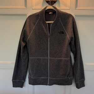 The North Face Charcoal Full-Zip Fleece size M